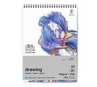 WINSOR & NEWTON PAPIER DESSIN BLOC SPIRALE GRAIN MOYEN 150G A3 25 FEUILLES