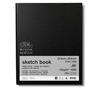 WINSOR & NEWTON PAPIER ESQUISSE CAHIER DE CROQUIS RELIE 110G 27,9X35,6CM 80 FEUILLES