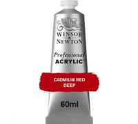 Winsor & Newton Professional Acrylique Tube 60ml 097 Rouge de Cadmium Foncé ROW