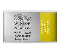 Winsor & Newton Aquarelle Professionnel - Peinture Aquarelle, Haute Luminosité, Résistante à la Lumière, Qualité Archive, Godet, Couleur Vert Doré