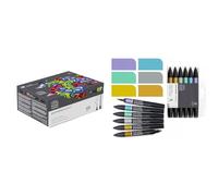 Winsor & Newton Promarker Brush Coffret X48 Collection des essentiels & Promarker Metallic Set de 6