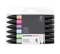 Winsor & Newton - Promarker Brush Set - 6 tons pastels