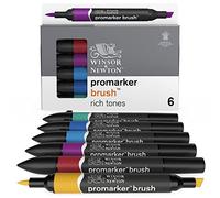 Winsor & Newton – Ensemble Promarker Brush de 6 tons riches