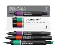 Winsor & Newton Promarker Set de 3 Couleurs Secondaires