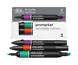 Winsor & Newton Promarker Set de 3 Couleurs Secondaires