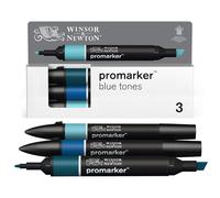 Winsor & Newton Promarker Set de 3 Tons Bleu