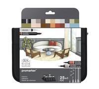Winsor & Newton Trousse mixte ProMarker et Fineliner – Intérieur