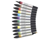 Winsor & Newton – Set de 12 marqueurs Promarker Watercolour™ – Tons basiques