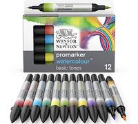 Winsor & Newton Promarker Watercolour™ Set 12 Marqueurs Tons Basiques
