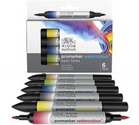 Winsor & Newton Feutres Promarker Watercolour™ – Lot de 6 – Tons basiques