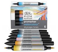 Winsor & Newton Promarker Watercolour™ Set 6 Marqueurs Tons Ciel