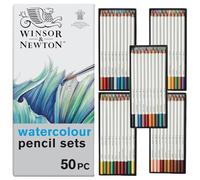 Winsor & Newton Studio Collection Crayons Aquarellable X50 Coffret, Assortiment