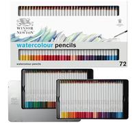 Winsor & Newton Studio Collection Crayons Aquarellable X72 Boite Métal, Assortiment