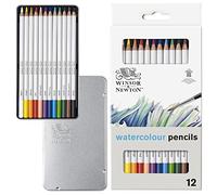 Winsor & Newton – Crayons de couleur aquarellables Studio Collection – Set de 12