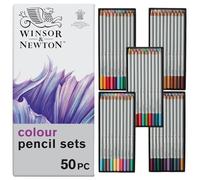 Winsor & Newton Studio Collection Crayons Couleur X50 Coffret, Assortiment