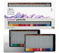 Winsor & Newton Studio Collection Crayons de Couleur X72 Boite Métal