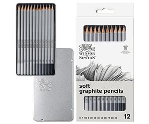Winsor & Newton Studio Collection Crayons Graphite Mines Tendre X12