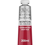 Winsor & Newton Winton Huile 200ml 098 Rouge De Cadmium Fonce Imitation