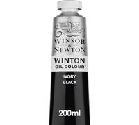 Winsor & Newton Peinture à l'huile Winton 200 ml – 331 Noir d'ivoire