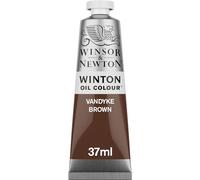 Winsor & Newton Winton Huile 37ml 676 Brun Van Dyck | Pigments de haute qualité, durables, résistants à la lumière, permanents, consistance uniforme, excellente charge pigmentaire