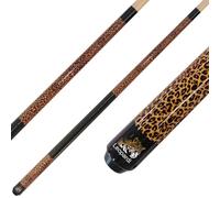 Winsport Leopardi Queue de billard originale avec bande antidérapante en cuir synthétique grainé noir 12 mm Joint en cuir adhésif professionnel en acier inoxydable Design léopard élégant Qualité
