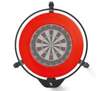 Winsport Scolia Home Lot de 2 jeux d'éclairage avec surround en PU rouge, système de comptage automatique pour cible de fléchettes, système de comptage automatique pour cible de fléchettes avec