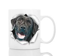 Winston & Bear Tasse Mignon du Labrador Noir - Tasse a Café Chien de Labrador en Céramique 330 ml - Cadeaux Labrador Noir Parfaits - Tasse a Cafe Chien de Labrador Mignonne pour Amoureux des Chiens