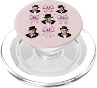 Winston Churchill British Girl Nœud Coquette Rose PopSockets PopGrip pour MagSafe