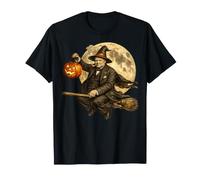 Winston Churchill Jack O Lantern Pumpkin Moon Balai T-Shirt