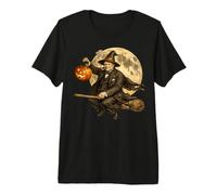 Winston Churchill Jack O Lantern Pumpkin Moon Balai T-Shirt Haut de Gamme