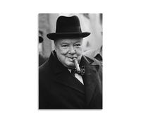Winston Churchill Poster Art Papier peint (1) Impression sur toile Décoration murale moderne 40 x 60 cm
