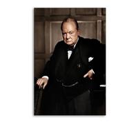 Winston Churchill Poster décoratif sur toile pour chambre à coucher 20 x 30 cm