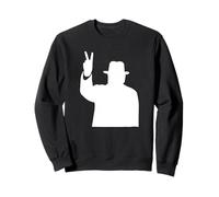 Winston Churchill Signe de la Victoire Britannique Icône de la Seconde Guerre Mondiale Sweatshirt