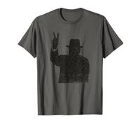 Winston Churchill Signe de la Victoire Britannique Icône de la Seconde Guerre Mondiale T-Shirt