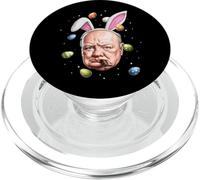 Winston Churchill Œufs de Lapin Britanniques Mignon Printemps PopSockets PopGrip pour MagSafe
