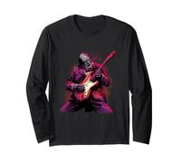 Winston Churchill Zombie Undead Jouant de la Guitare Histoire de la Seconde Guerre Mondiale Manche Longue