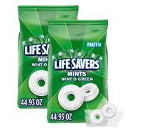 Wint-O-Green Breath Mint Bulk Hard Candy, Party Size, 44.93 oz Bag (Pack of 2)