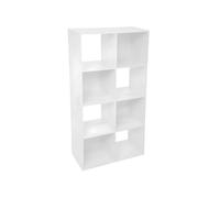 Wintem 8 modules d'étagères en Bois Blanc adaptables - Moderne, Durable et élégant sont Parfaits pour Tout Environnement tel Que Chambre, Salon ou entrée. Idéal pour Ranger Vos Livres et Objets