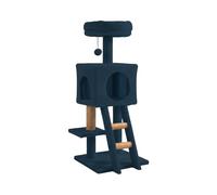 Wintem - Arbre à Chat de 92 cm avec Niche fermée et Plateformes à Plusieurs Niveaux, Colonne en sisal Naturel et échelle intégrée, idéal pour Jouer au Quotidien et se détendre, Structure compacte