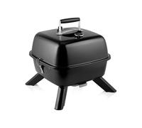 Wintem Barbecue électrique portable 2 en 1 2000 W - Barbecue électrique au charbon - Couvercle équipé d'un thermomètre et d'une température réglable - Grille électrique amovible - Dimensions 43,5 x 45