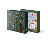 Wintem - Calendrier de l'Avent avec 24 cadeaux à thème Pays du monde pour la maison, la cuisine et le bien-être, idée cadeau de Noël originale avec jeu d'oie intégré et emballage de luxe