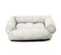 Wintem - Canapé 4XL Gris Clair pour Chiens Doux avec Bords surélevés, lit intérieur Anti-Stress pour Chiens et Chats, Support tête et Cou, Utilisation Quotidienne, Design élégant et Lavable