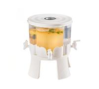 Wintem - Distributeur d'eau pivotant 6L avec 4 robinets pour boissons différentes, design transparent rotatif à 360°, idéal pour les fêtes, buffet et usage quotidien à la maison ou au bureau