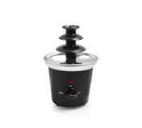 Wintem Fontaine électrique de chocolat avec cascade à 3 niveaux 35 W noir - Idéal pour les dîners ou les fêtes spéciales - avec LED lumineuses et base antidérapante pour une stabilité optimale -
