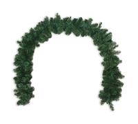 Wintem Guirlande de Noël Verte 270 cm avec 180 Branches modelables en PVC pour décorations de Noël de Portes, cheminées et fenêtres, Facile à Modeler et décorer avec des lumières ou des arcs