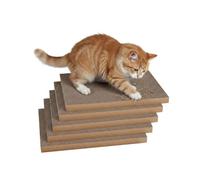 Wintem Lot de 5 griffoirs à Chat Double Face en Carton ondulé, Structure à 2 Couches résistante, idéale pour Les Petits et Moyens Chats, Parfait pour protéger Les Meubles et Les canapés