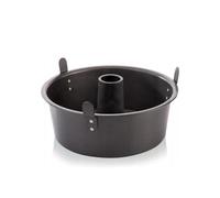 Wintem Moule antiadhésif pour gâteaux en acier 26 cm - Idéal pour gâteau en mousseline et gâteau d'ange - Pieds pour refroidissement à l'envers - Gâteaux moelleux et stables - Fond amovible et tube