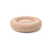 Wintem - Niche pour chien intérieur Donut anti-stress douce et lavable avec fond antidérapant, design enveloppant pour détente profonde, idéal pour le repos quotidien de chiens et chats (Beige, M Ø 50