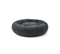 Wintem - Niche pour Chien intérieur Donut Anti-Stress Douce et Lavable avec Fond antidérapant, Design Enveloppant pour détente Profonde, idéal pour Le Repos Quotidien de Chiens et Chats (Gris foncé