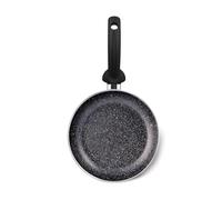 Wintem Poêle évasée haute en aluminium écologique 24 cm avec poignée en acier inoxydable - Compatible avec plaques à induction, gaz, vitrocéramique et électrique - surface antiadhésive et double fond